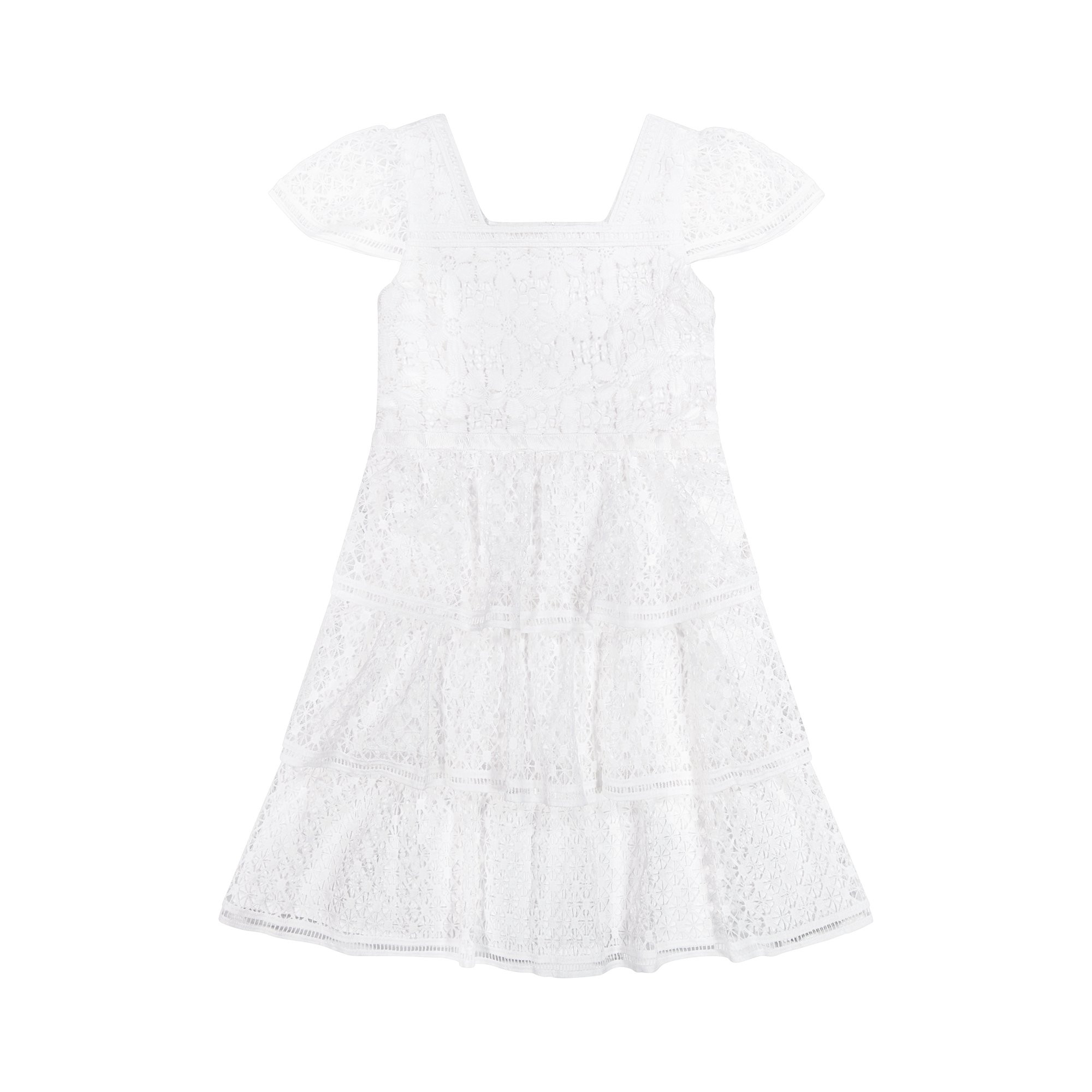 Kensie Girl Lace Tiered Special Occasion Dress, Sizes 4-16 | Walmart (US)