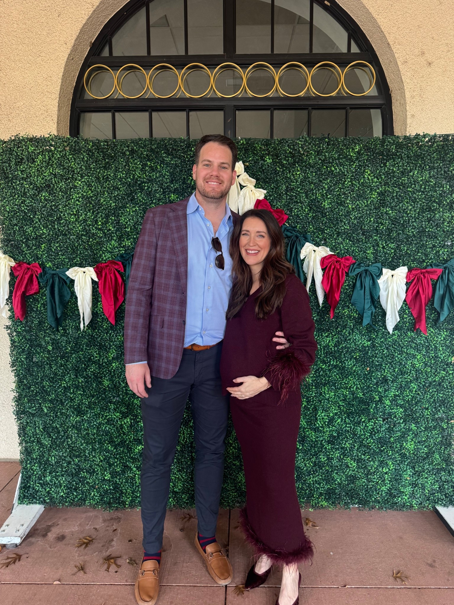 Linking my Christmas Eve outfit! Wearing a small in the sweater and skirt. Both are stretchy! 25 weeks pregnant here 

#LTKHoliday #LTKBump