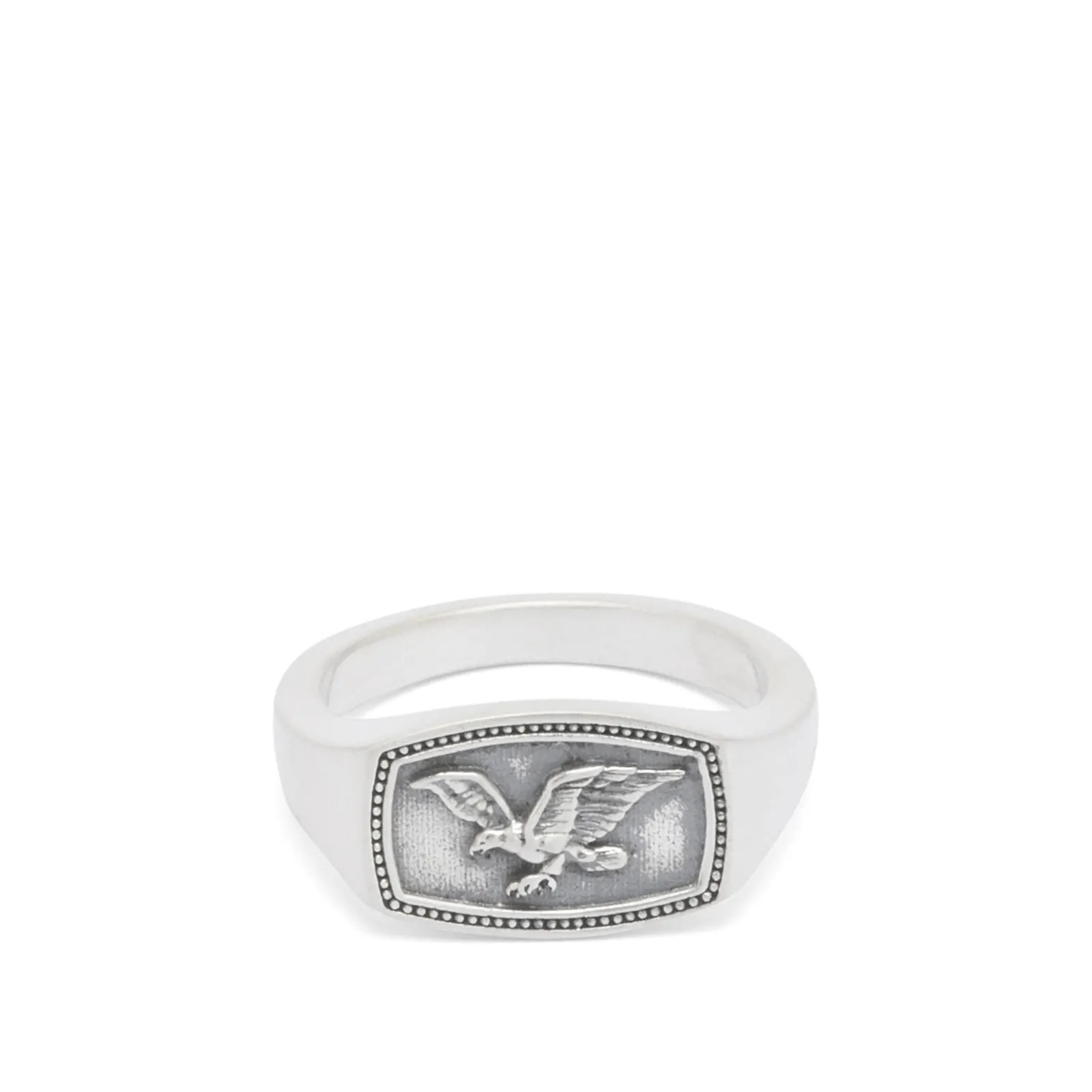 Serge DeNimes Men's Eagle Ring in Silver, Size X-Large | END. Clothing