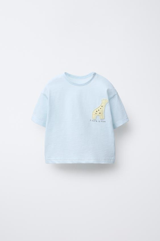 GIRAFFE APPLIQUÉ T-SHIRT | Zara US