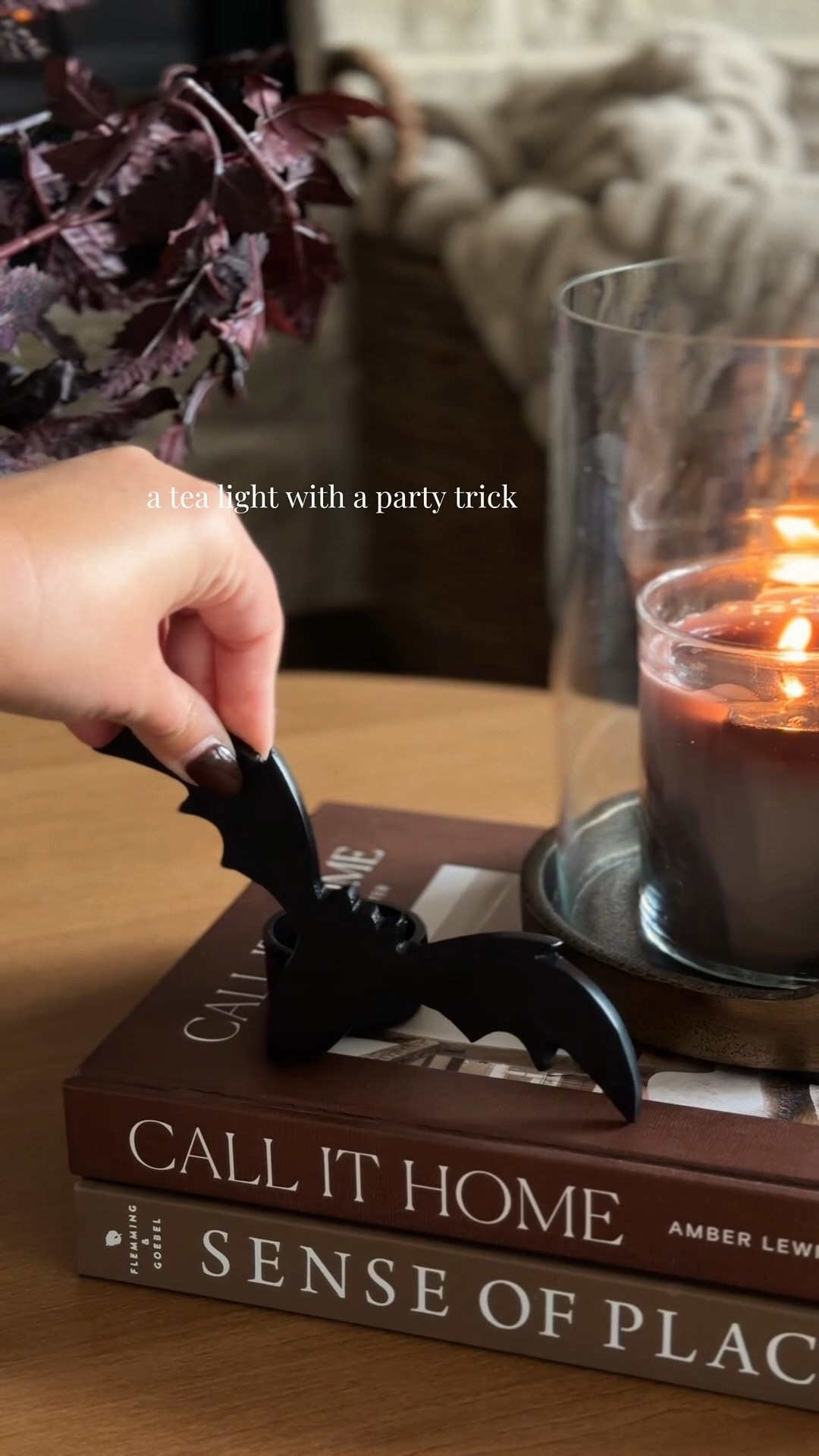I mean, right?! How cool are these bat tea lights?! Yall already know I’m obsessed!! 🤩 They’re perfect for a simple, elevated Halloween vibe! Even if you do minimal fall decor these are great! Thanks crate & barrel! You made my Halloween 😂🫶🏼🦇

#LTKSeasonal #LTKHome #LTKdayinmylife