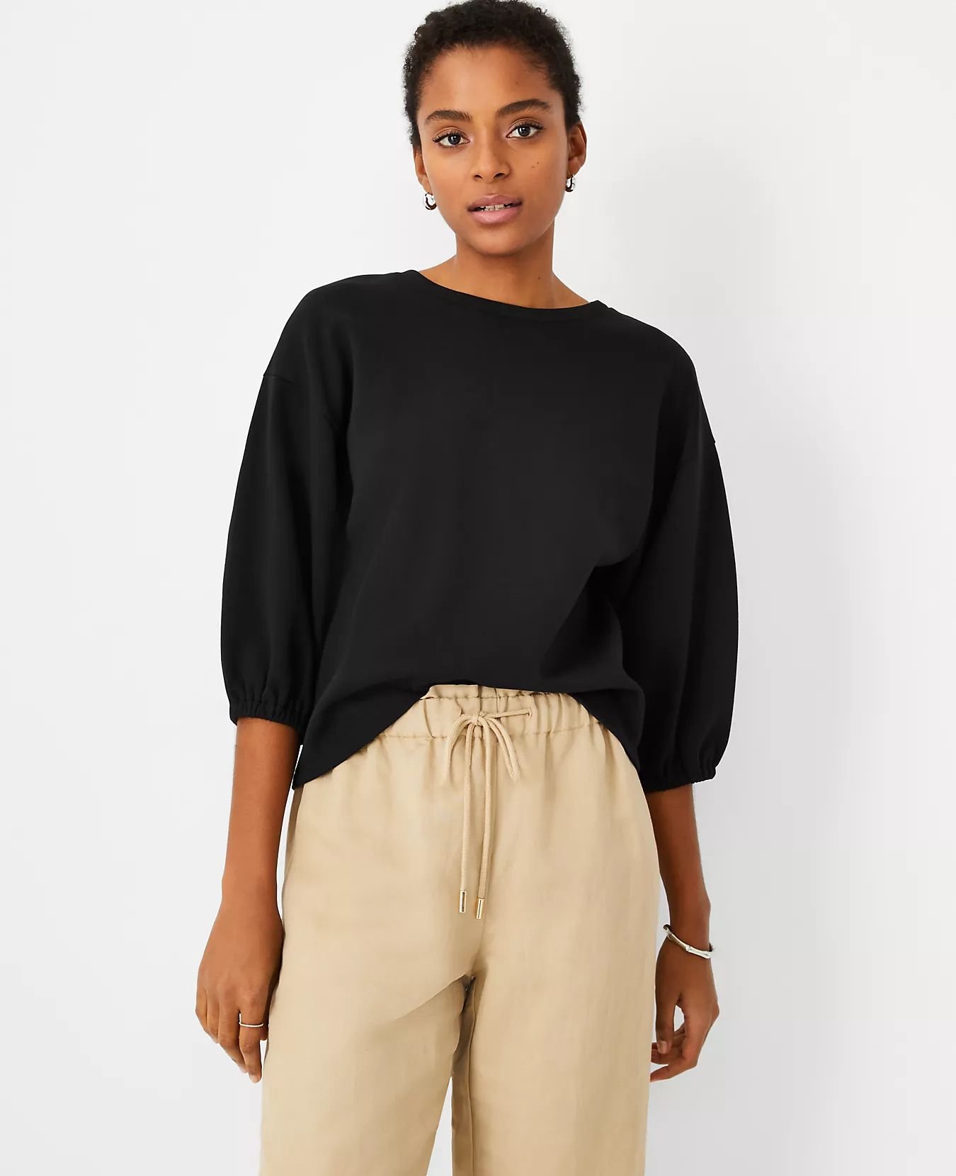 3/4 Sleeve Sweatshirt | Ann Taylor | Ann Taylor (US)