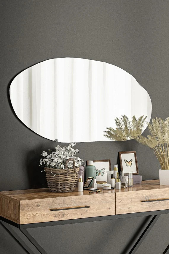 Large Cloud'' Aesthetic Design Wall Mirror - Decorative Mirror - Asymmetric Mirror - Mirror for W... | Etsy (US)