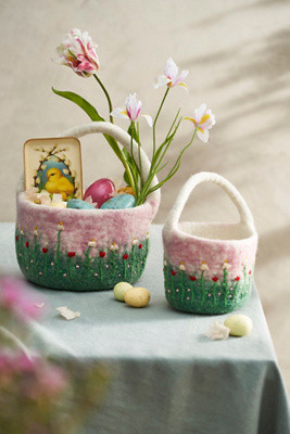 Felted Flower Basket | Anthropologie (US)