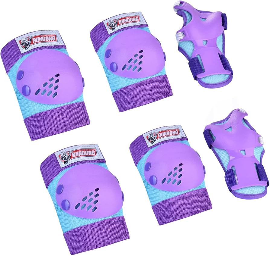 Kids/Youth Knee Pads Elbow Pads Wrist Guards Set for 3-15 Years Child Roller Skate, Cycling, BMX ... | Amazon (US)