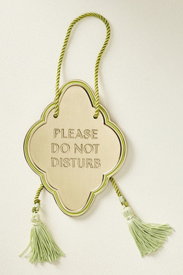 Do Not Disturb Door Hanger | Anthropologie (US)