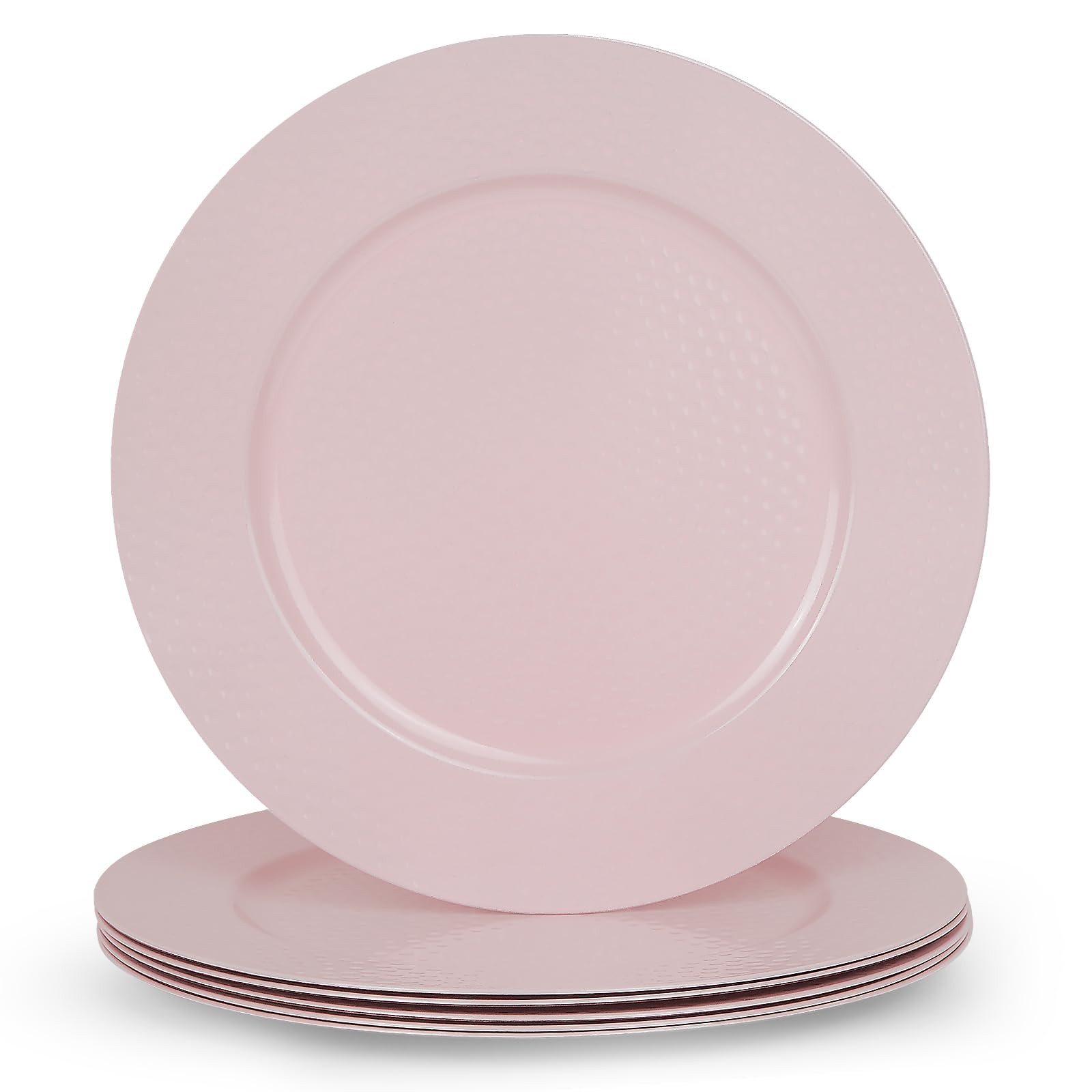 Charger Plates Set of 6, Embossed Design, Elegant Charger Plates for Dinner Table, Premium Plate ... | Amazon (US)