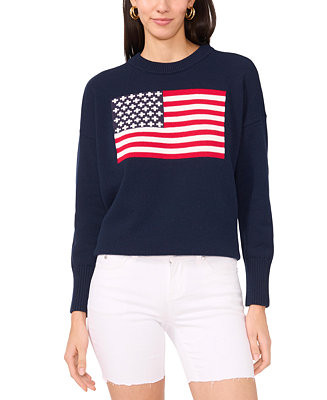 Women's Cotton Flag-Graphic Sweatshirt | Macy's