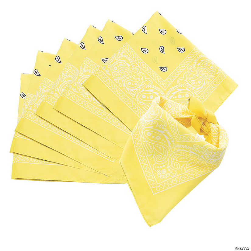 Solid Color Bandanas - 12 Pc. | Oriental Trading Company