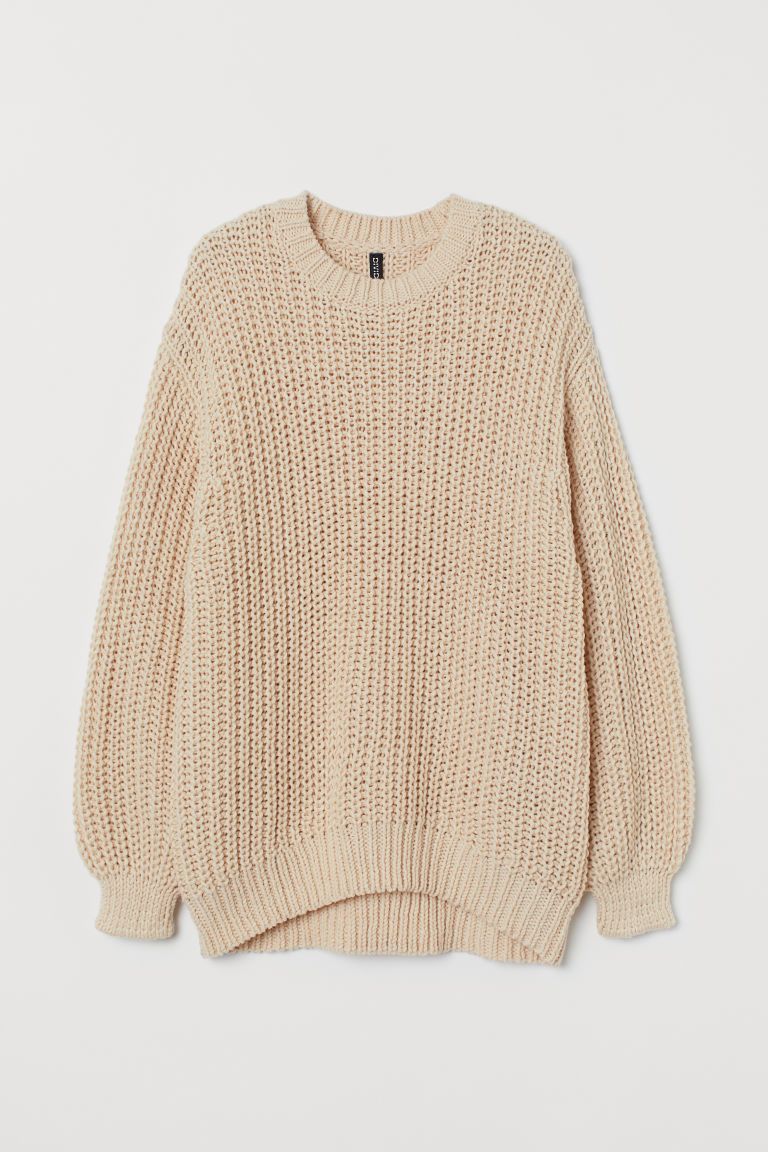 H & M - Chunky-knit Sweater - Beige | H&M (US + CA)