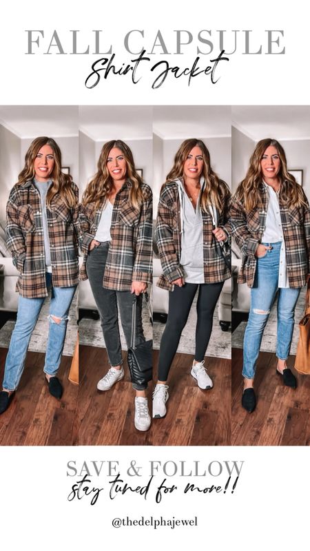 Fall Capsule: styling a shirt jacket four ways

Head to my fall capsule highlight to see it all.


Capsule wardrobe, fall capsule, fall outfits, outfit ideas for fall, fall fashion, shacket style, casual style, easy outfits for fall, everyday style, over 40 style




#LTKstyletip #LTKunder50 #LTKSeasonal