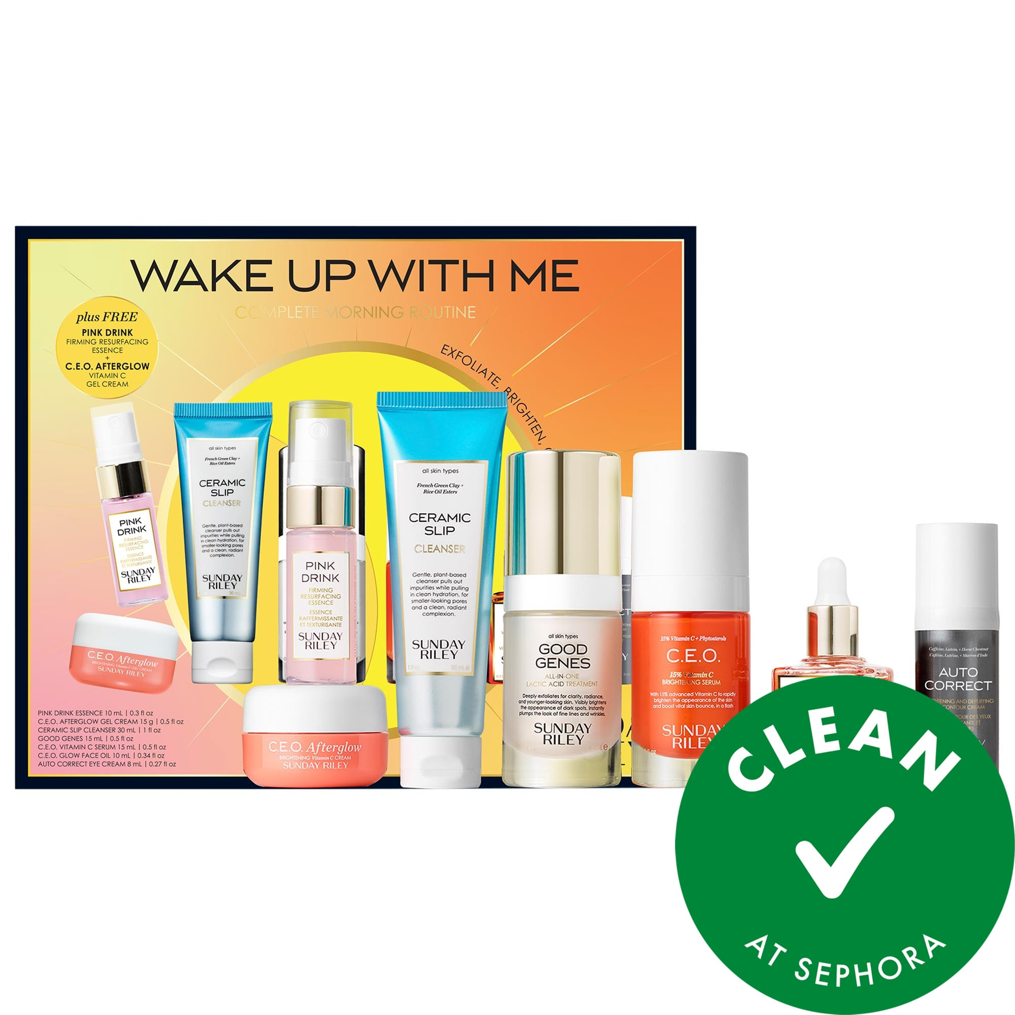 Sunday Riley Wake Up With Me Morning Routine Kit | Sephora (US)