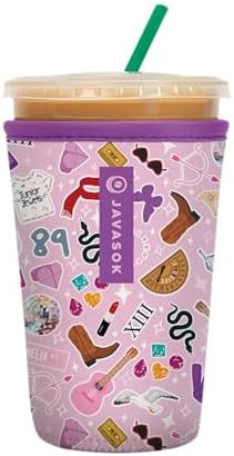 Sok It JavaSok Iced Coffee & Cold Soda Insulated Neoprene Cup Sleeve (On Tour, Medium: 22-28oz) | Amazon (US)
