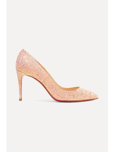 Pigalle Follies 85 glittered leather pumps | NET-A-PORTER (US)