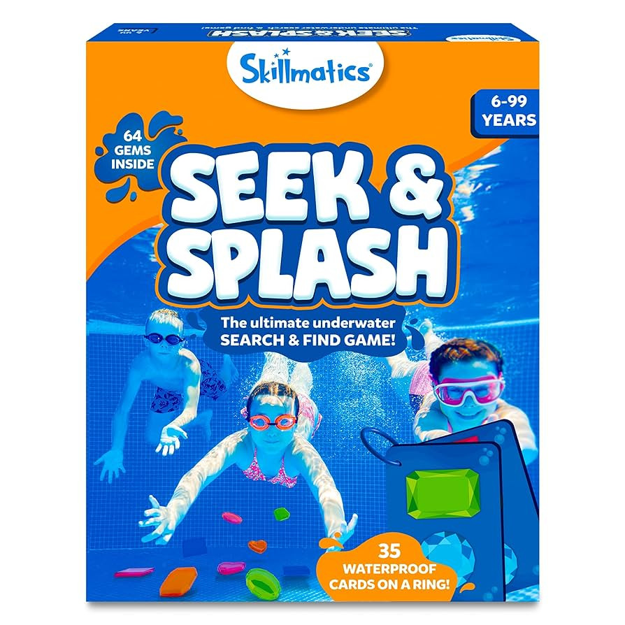 Skillmatics Pool Toys - Seek & Splash, Search & Find Water Game, Swimming Pool Dive Toy for Kids,... | Amazon (US)