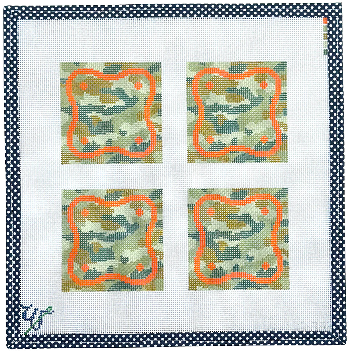 Camo Squiggle Coasters | Wipstitch