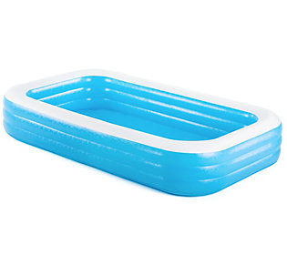 Bestway H2OGO! Rectangular Inflatable Family Po ol, Blue | QVC