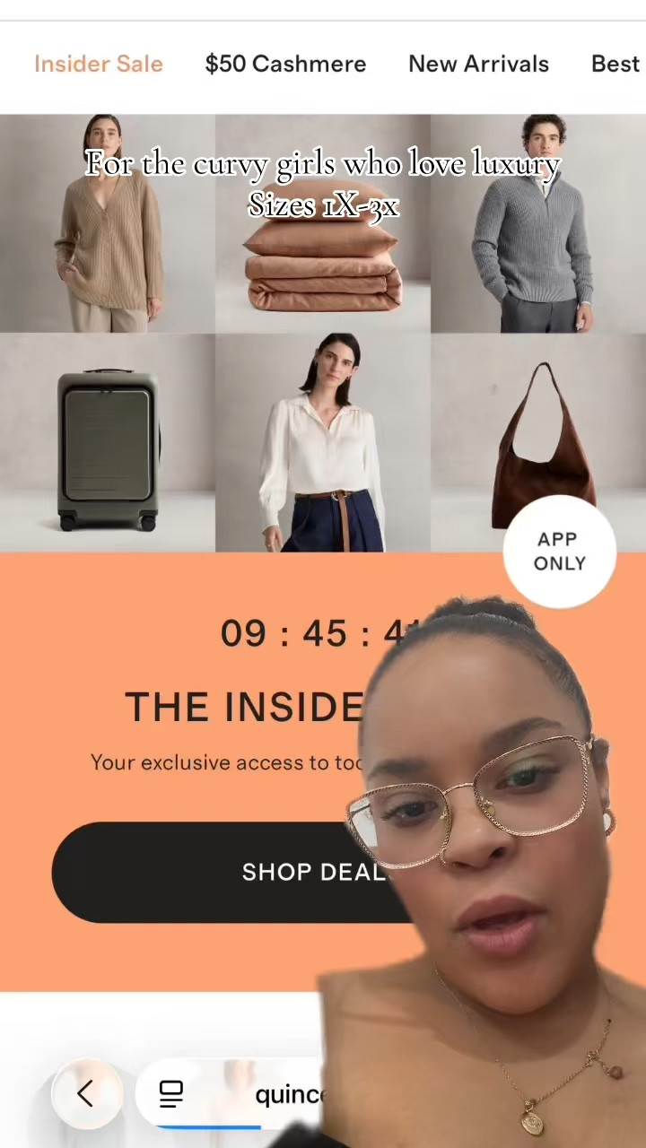 TODAY ONLY A little insider sale with @onequince let’s see a cute little fit they have! Love some silk  and cashmere! So many cute deals - you gotta have it! Don’t miss out!!! 


Use my code for 10% off your first purchase INFG-26VERONICAAABROWN10
 #quince #sale #insider #todayonly 

#LTKdayinmylife #LTKPlusSize #LTKSaleAlert