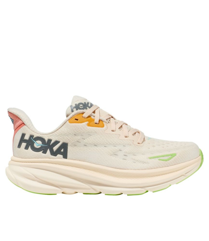 Women's HOKA Clifton 9 Running Shoes Vanilla/Astral 9.5(B), Rubber | L.L. Bean