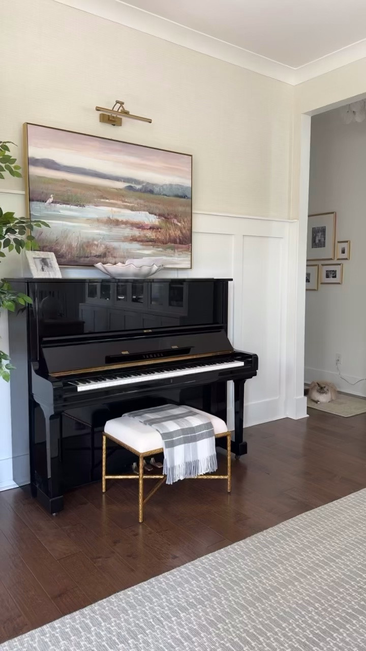#ad I’m so impressed with our new bench here for the piano. It’s the most beautiful vibrant gold and nice and lightweight. 

Also it is @Wayfair Black Friday in July - the biggest sale of the summer! You can get up to 80% off with free shipping sitewide. The sale runs from July 23-July 27
#wayfair #wayfairpartner

#LTKHome