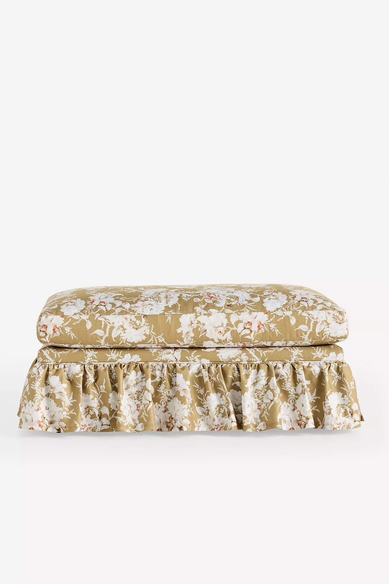 Bowen Frida Ruffle Ottoman | Anthropologie (US)