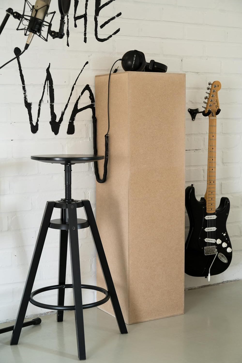 DECOKTIVO Dekosäule MDF, Blumensäule Wohnzimmer, Blumenständer, Podest Deko, Pflanzenständer, Stabiler Sockel, Modernes Design, 110x30x30 Cm | Amazon (DE)