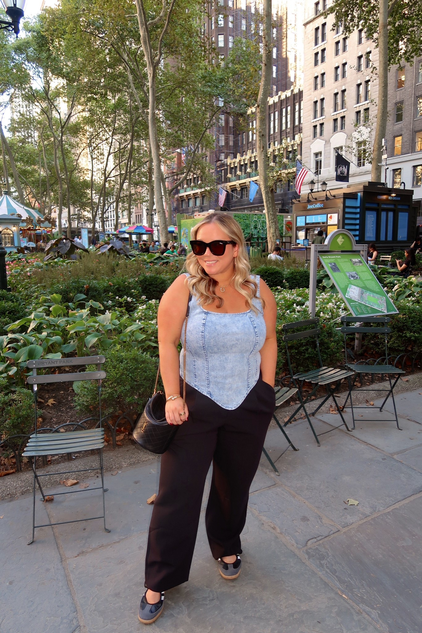 In NYC! Had such a long first day! But we are so excited to be here! 
It’s warm so did a denim corset and trousers!  
Size XL corset it’s super stretchy 
Trousers size 32 SHORT Curve love adidas run tts for me 

NYFW, travel style, petite style, Amazon fashion, Abercrombie, style over 40, fall outfit, fall style, travel style, everyday style, fall sneakers, fall trends 

#LTKStyleTip #LTKMidsize #LTKNYFW