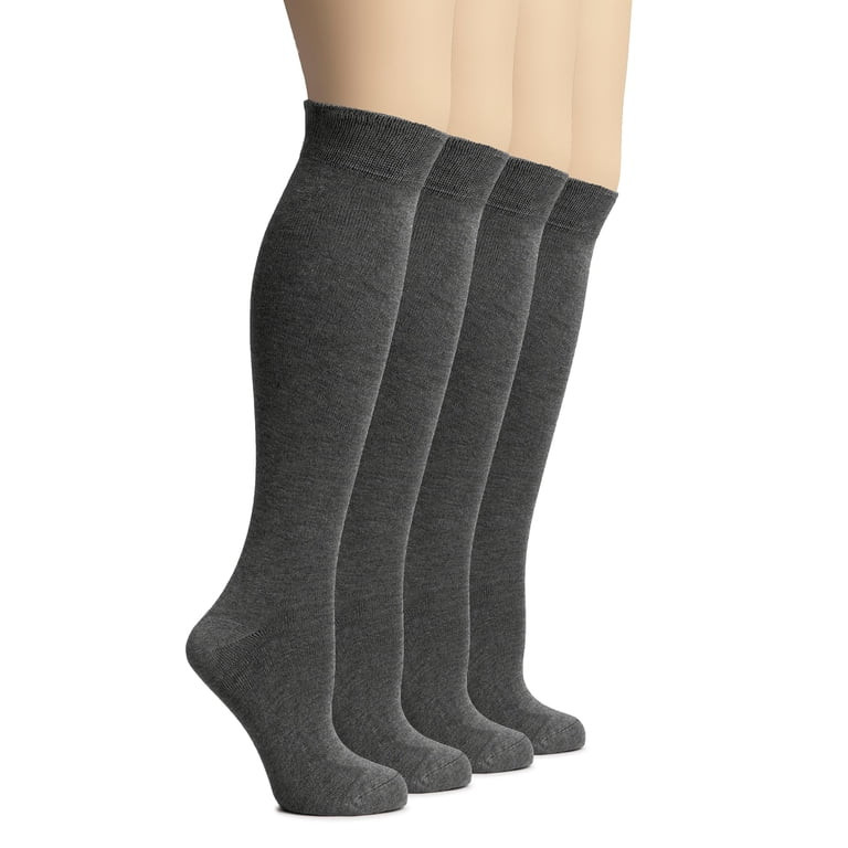 Hugh Ugoli Women's Rayon Derived from Bamboo Knee High Socks | Comfort Seam Long Dress Socks, Sof... | Walmart (US)