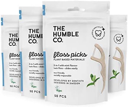 The Humble Co. Floss Picks (200 Count) – Sustainable, Plant Based and Eco-Friendly Natural Dent... | Amazon (US)