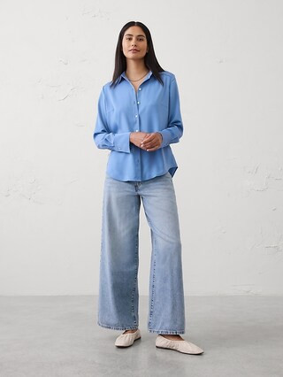 Silky Classic Shirt | Banana Republic Factory