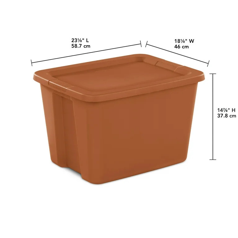 Sterilite 18 Gallon Tote Box Plastic, Turmeric - Walmart.com | Walmart (US)