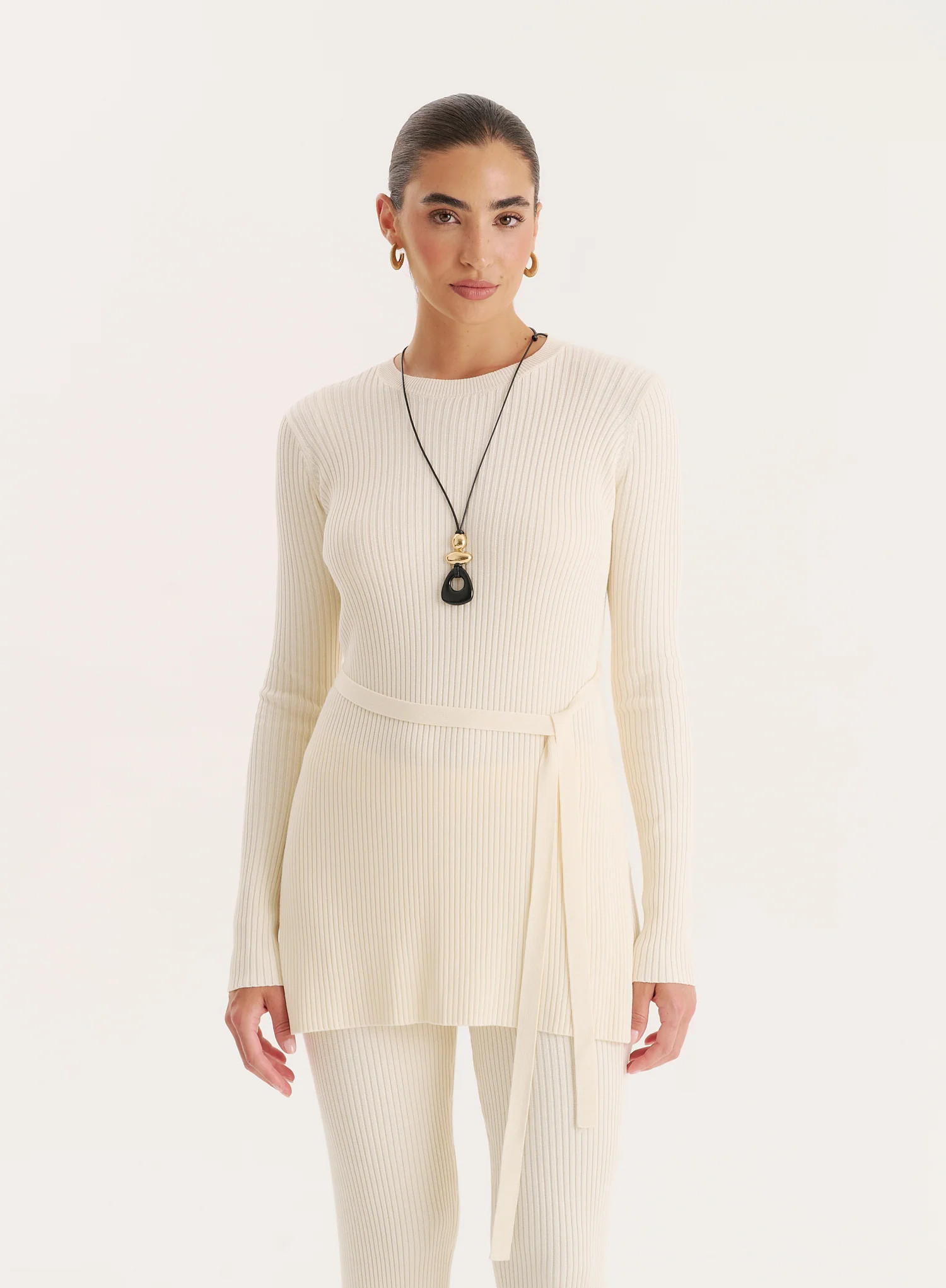 Cream Knitted Top-Louie | 4th & Reckless