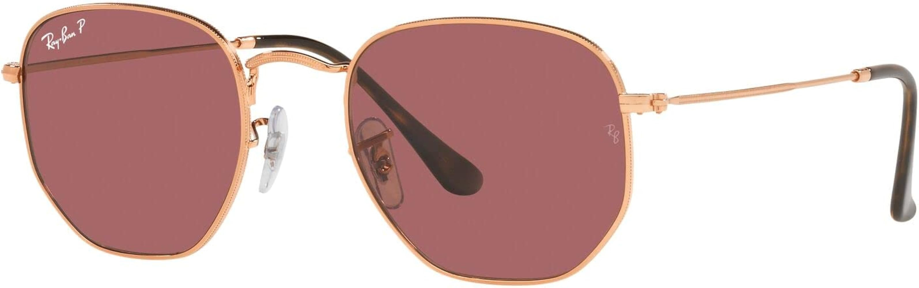 Ray-Ban Rb3548n Hexagonal Flat Lens Sunglasses | Amazon (US)