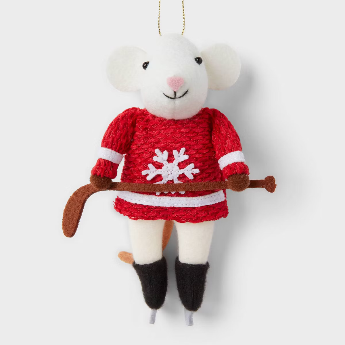 Fabric Mouse Hockey Player Christmas Tree Ornament - Wondershop™ | Target
