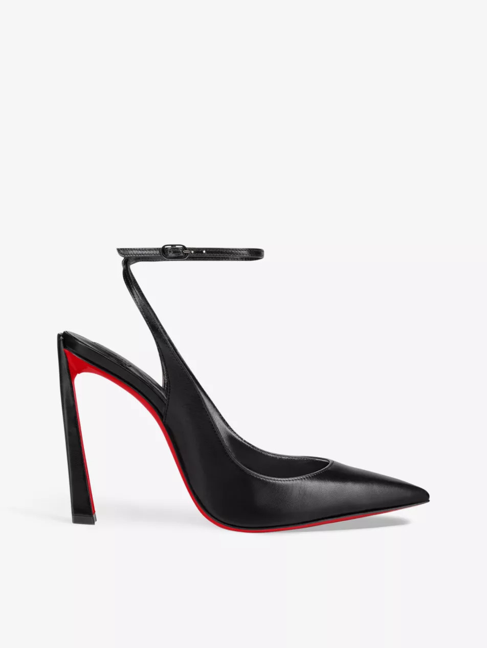 Condora 100 leather heeled courts | Selfridges