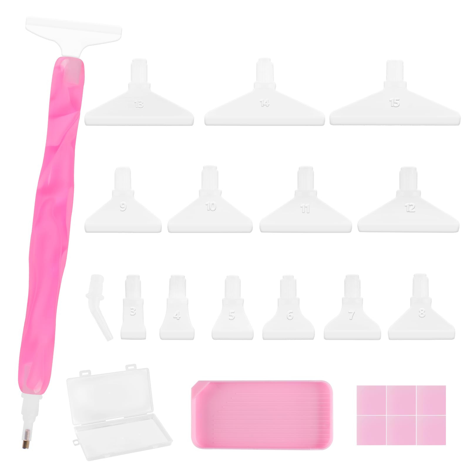 Phinus Diamond Art Pens 24P, Acrylic Diamond Painting Pen with Various Tips and Dotting Clay, Erg... | Amazon (US)