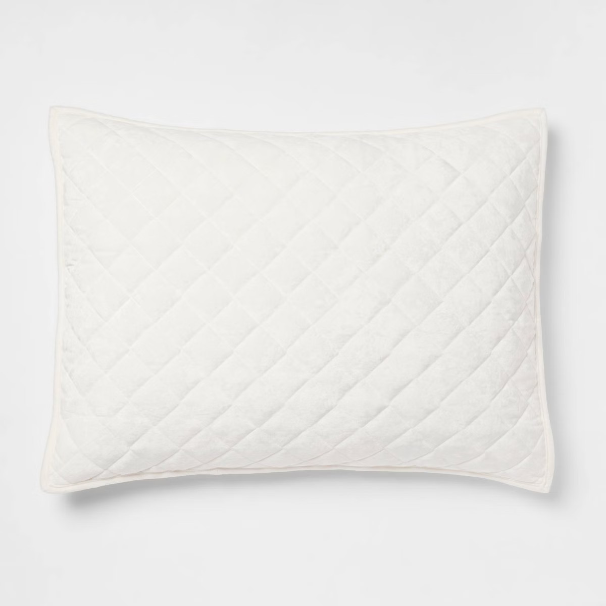 Luxe Diamond Stitch Velvet Quilt Sham - Threshold™ | Target