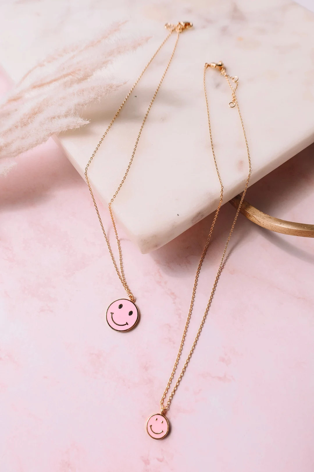 HAPPY FACE Mommy and Me Necklace | mom necklace | gifts for mom | gifts for her| mother's day gif... | Etsy (US)