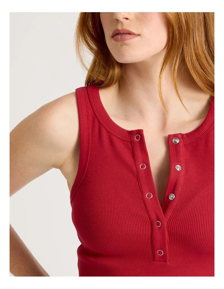 Henley Tank in Cherry Red | Myer