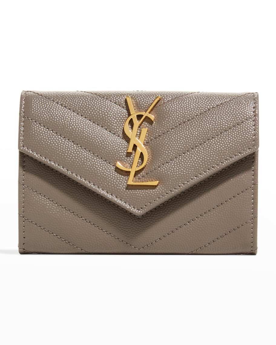 Saint Laurent YSL Small Envelope Flap Wallet | Neiman Marcus