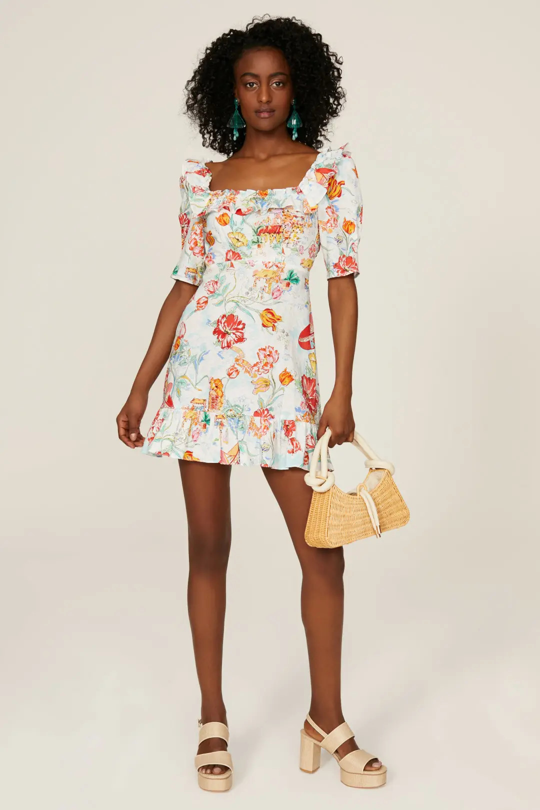 Camille Ruffle Mini Dress  | Rent the Runway