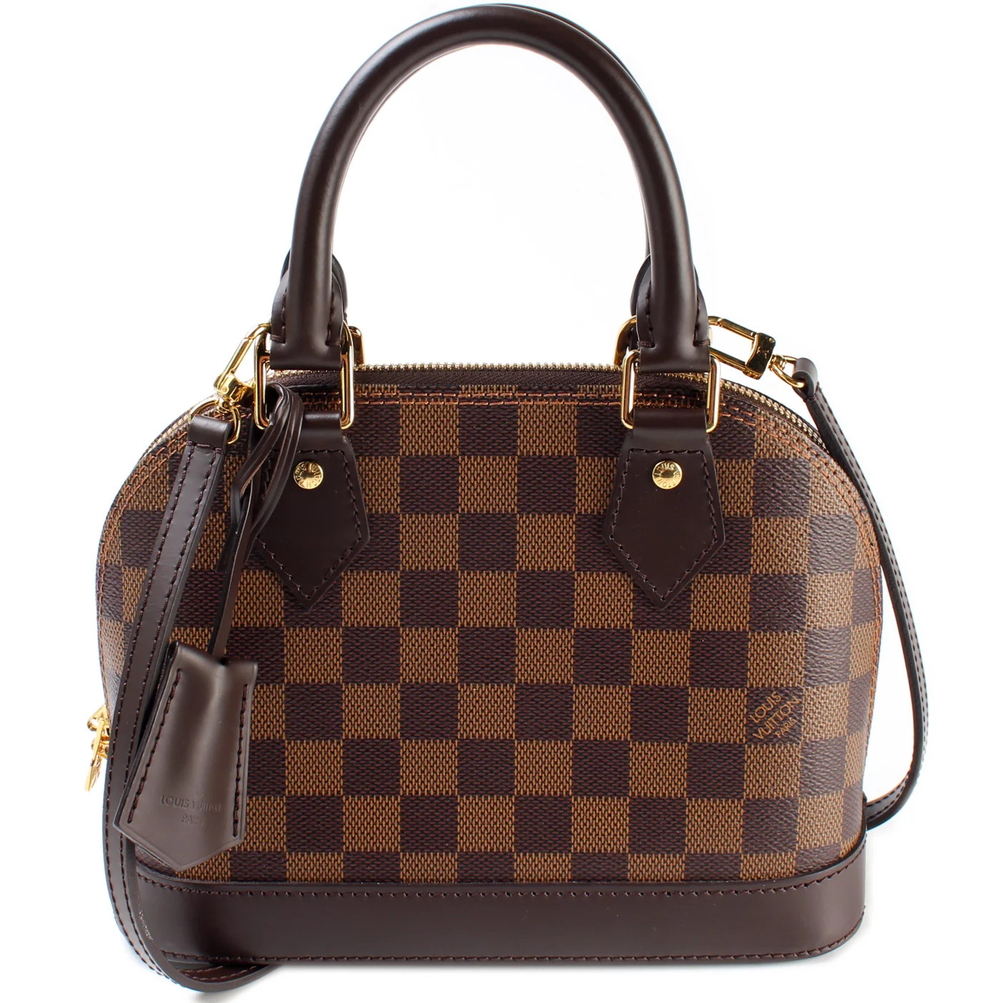 Alma BB Damier Ebene | Keeks Designer Handbags