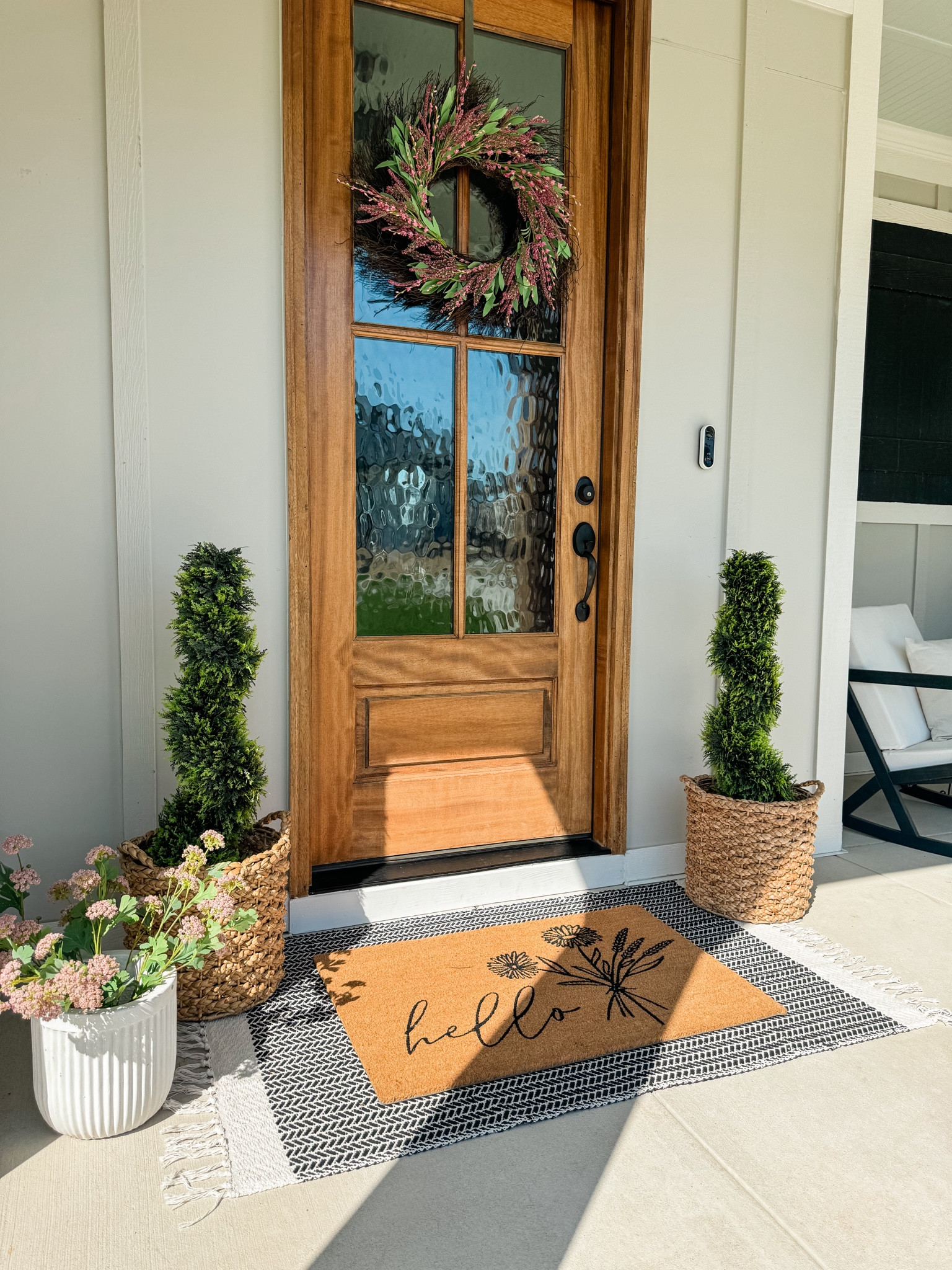 Spring Porch Refresh 🌸🌼

Spring porch, front porch decor, spring decor, spring wreath, spring welcome mat, door mat, spring flowers, spring outdoor, porch decor, outdoor accent mat, outdoor mat, outdoor planter, porch planter, white planter, basket planters, spring outdoor 

#LTKstyletip #LTKhome #LTKSeasonal