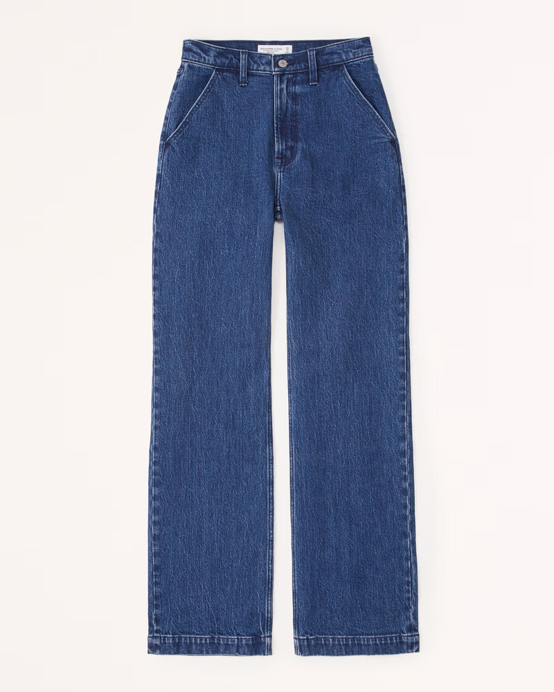 Curve Love High Rise 90s Relaxed Jean | Abercrombie & Fitch (US)