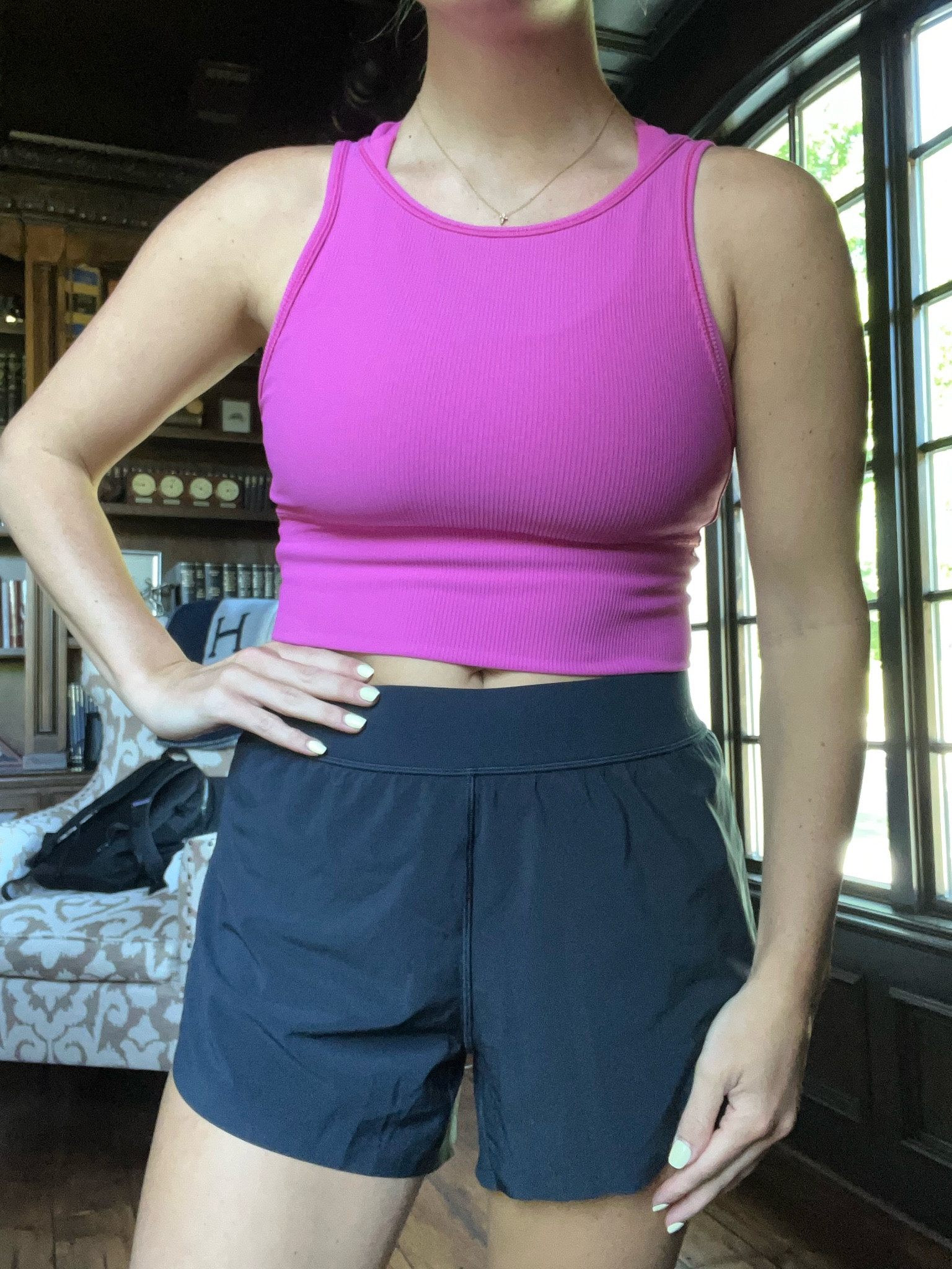 Work from home outfit! These shorts would be perfect for back to school. Affordable and so flattering!

#LTKStyleTip #LTKActive #LTKBacktoSchool