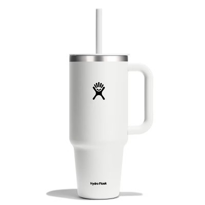 Hydro Flask 40oz All Around Travel Straw Tumbler - White: Double-Wall, BPA-Free | Target