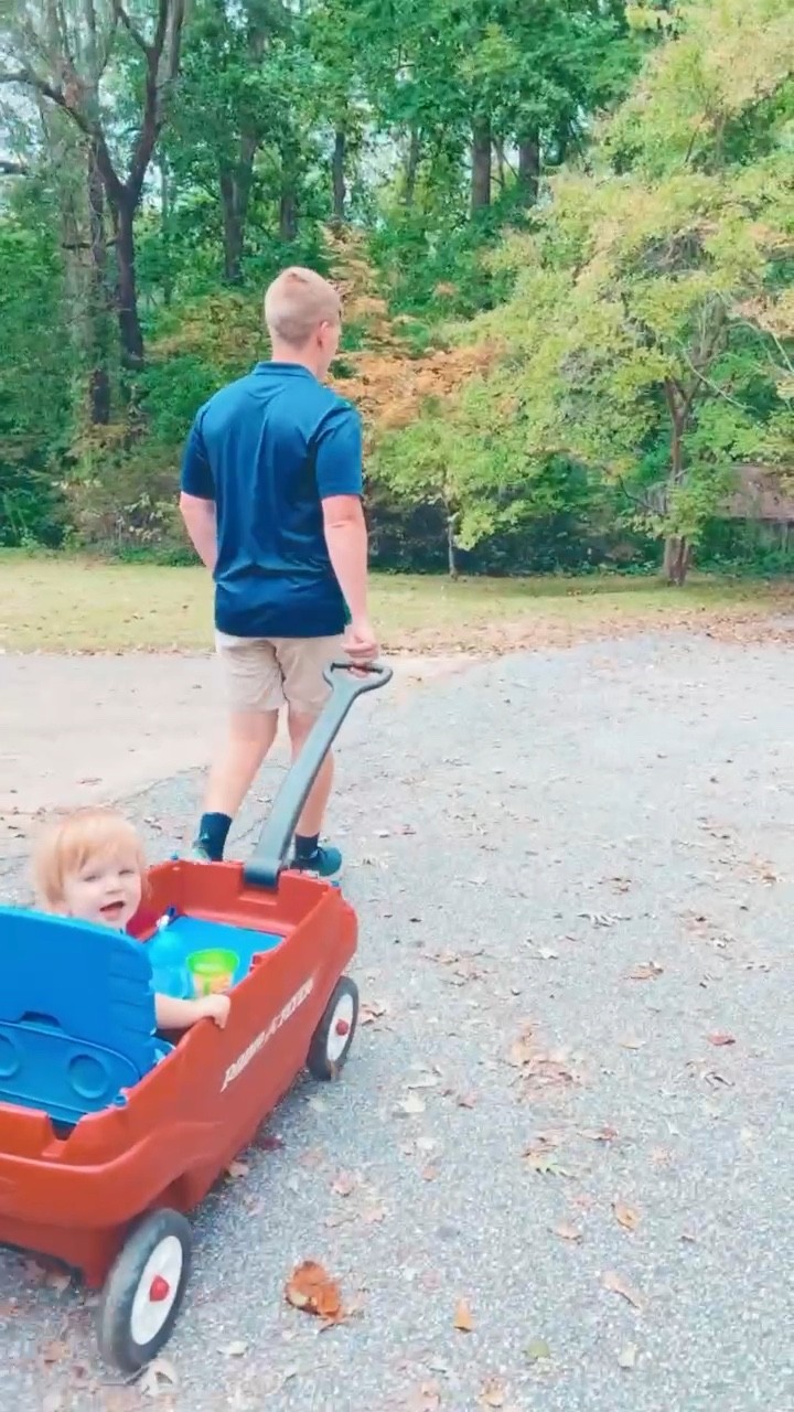 fall sunday afternoon wagon rides - aint nothin’ better hehe - “faster daddy,  faster !!!” 💨🫶🏽

#LTKfamily #LTKSeasonal #LTKbaby