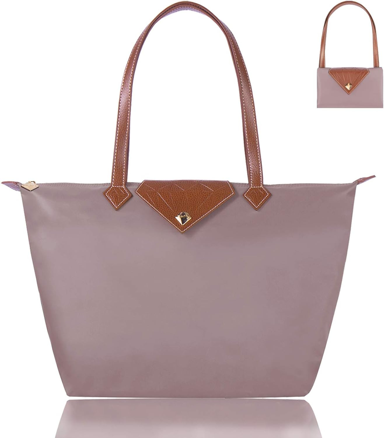 BOJLY Women Tote Bag,Stylish Waterproof Nylon Ladies Shoulder Bag, Folding Beach Travel Bag for W... | Amazon (US)