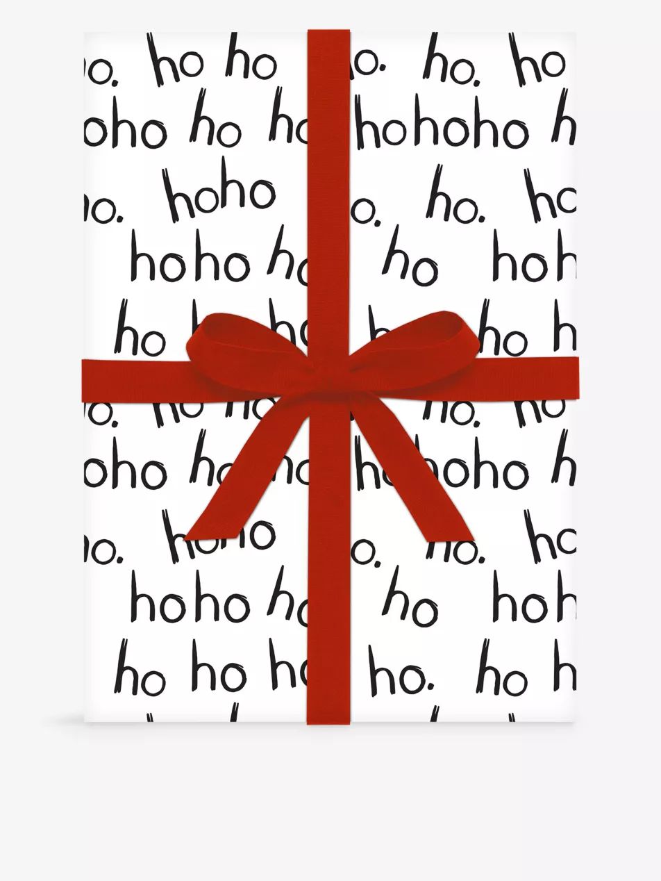 Ho Ho Ho pack of five wrapping sheets 50cm x 70cm | Selfridges