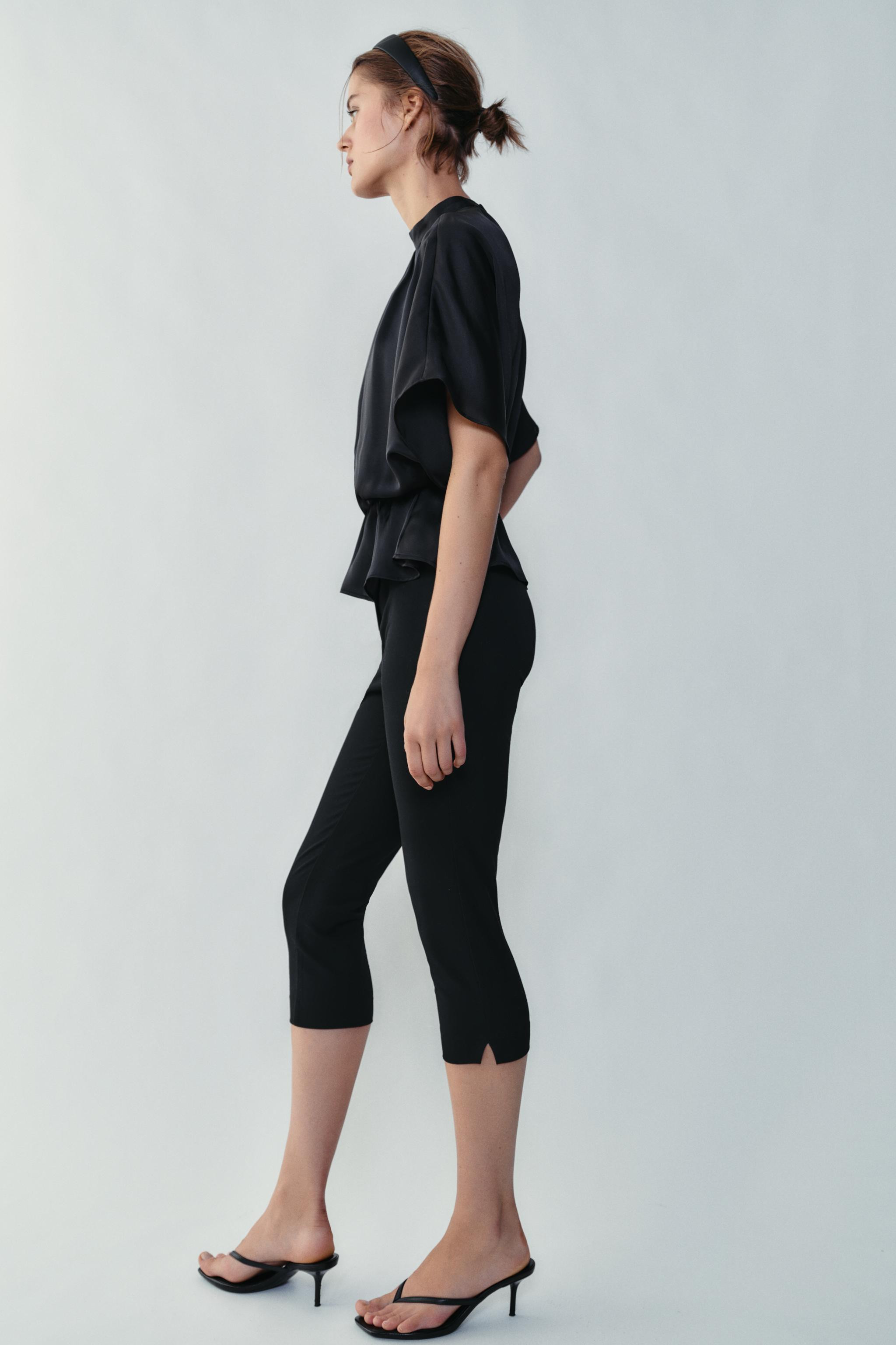 DRAPED SATIN BLOUSE | Zara US